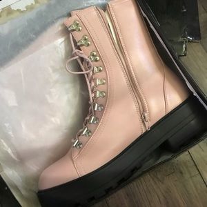 Nasty Gal Lace up Hiker Boot